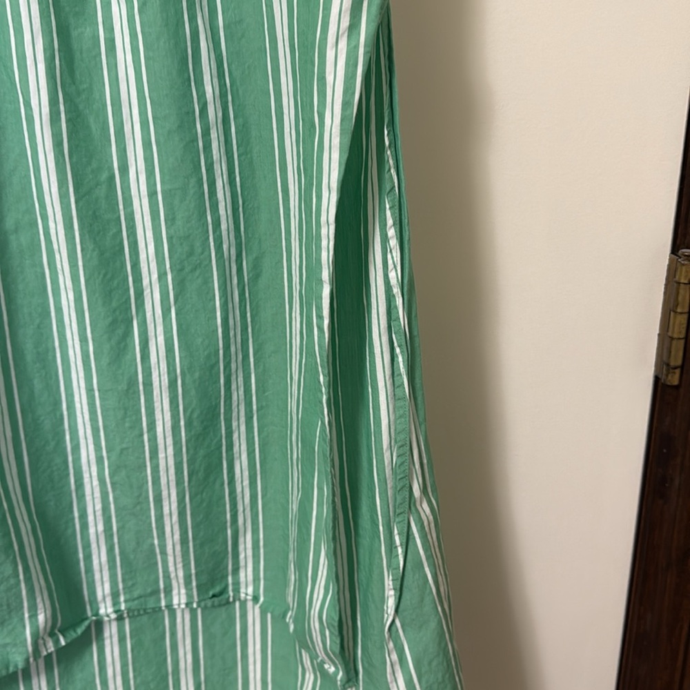 Anthropologie Green Striped Maxi Dress - Picture 4 of 8